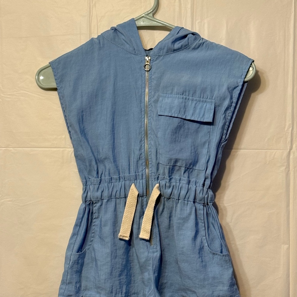 Zara Kids Blue Hooded One Piece
